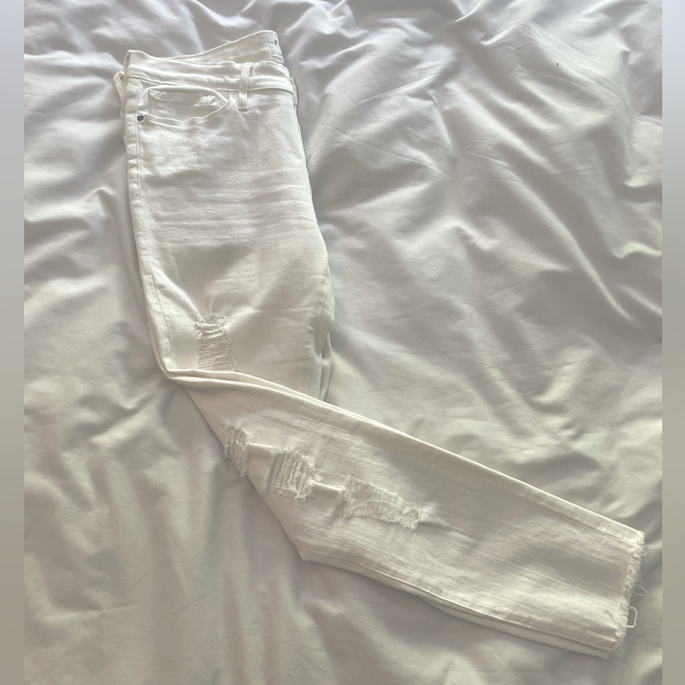 Frame distressed cropped denim